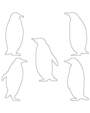 Penguin Side View Patterns
