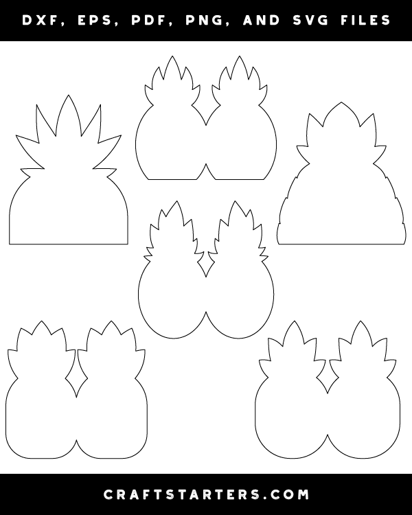 Pineapple-Shaped Card Patterns