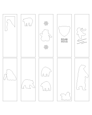 Polar Bear Bookmark Patterns