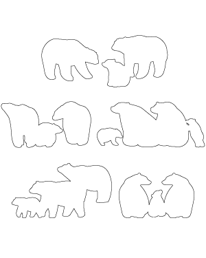 Polar Bear Family Patterns