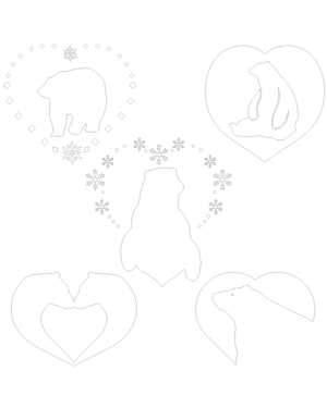 Polar Bear Heart Patterns