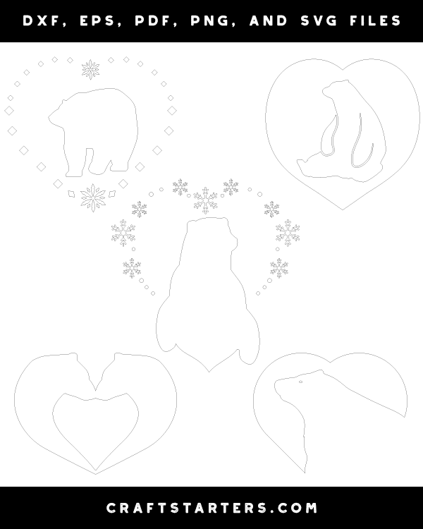 Polar Bear Heart Patterns