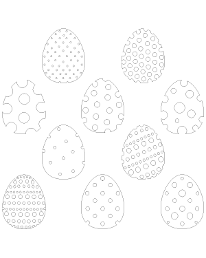 Polka Dot Easter Egg Patterns