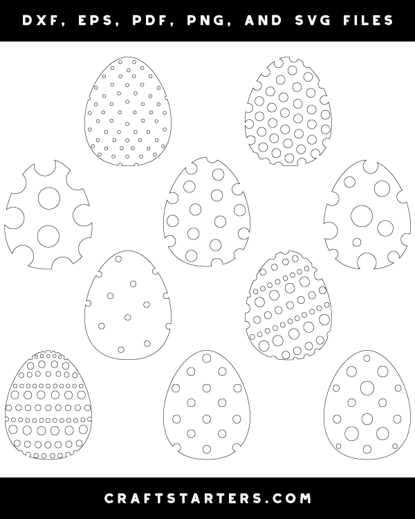 Polka Dot Easter Egg Patterns