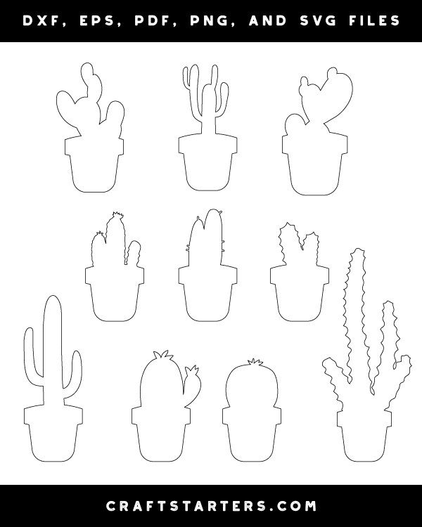 Potted Cactus Patterns