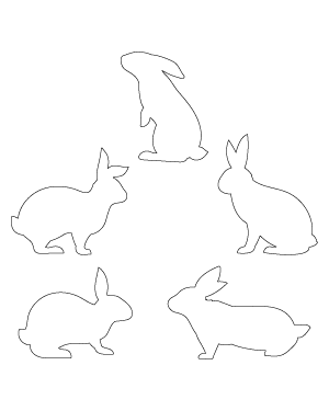Rabbit Side View Patterns