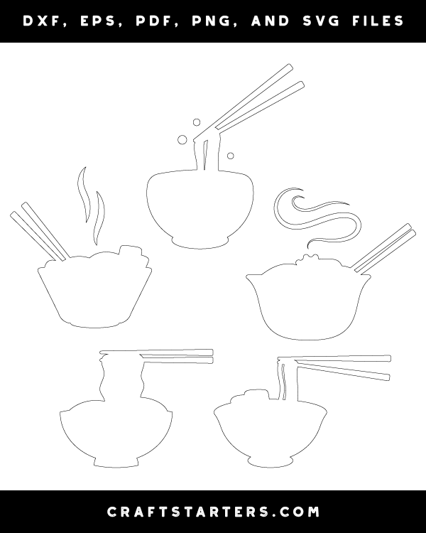 Ramen Noodle Bowl Patterns
