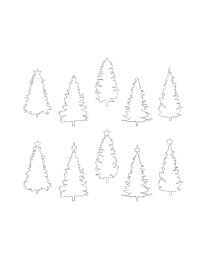 Realistic Christmas Tree Patterns