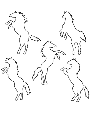 Rearing Horse Patterns
