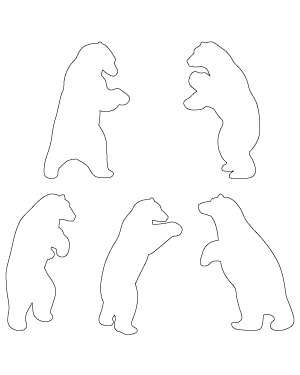 Rearing Polar Bear Patterns