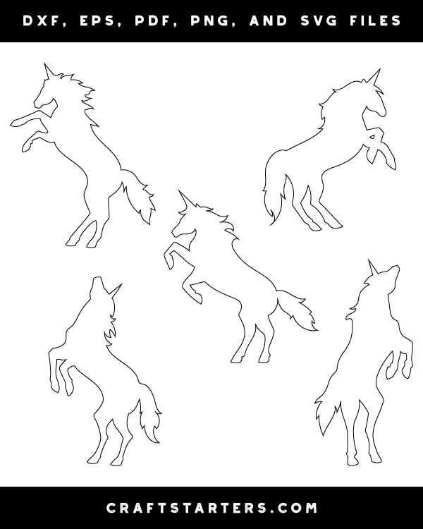 Rearing Unicorn Patterns
