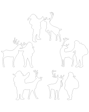 Reindeer and Santa Claus Patterns