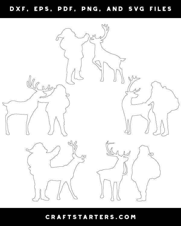Reindeer and Santa Claus Patterns