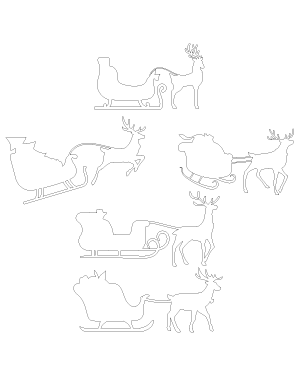 Reindeer and Sleigh Patterns