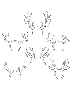 Reindeer Antlers Hat Patterns