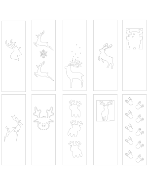 Reindeer Bookmark Patterns