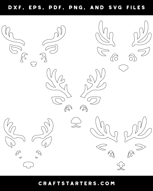 Reindeer Face Patterns