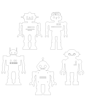 Retro Robot Patterns