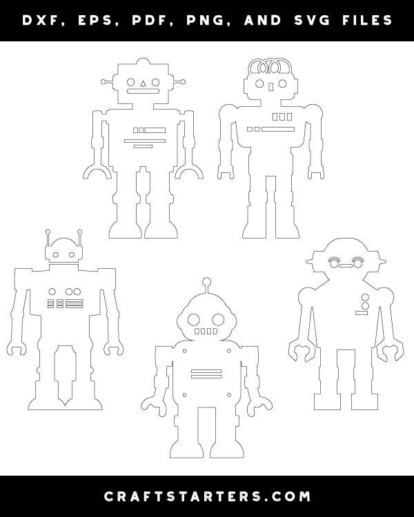 Retro Robot Patterns
