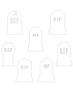 Rip Tombstone Patterns