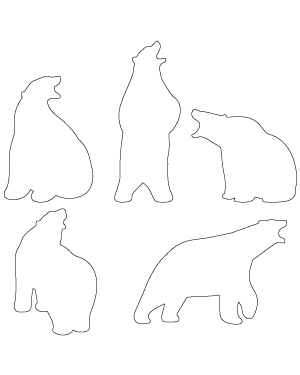 Roaring Polar Bear Patterns