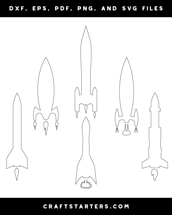 Rocket with Exhaust Patterns