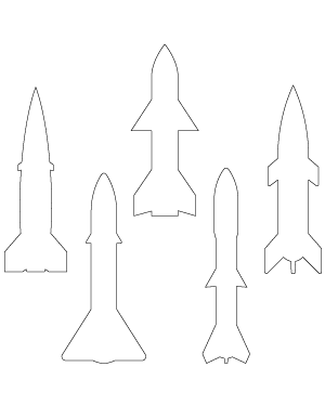 Rocket with Fins Patterns