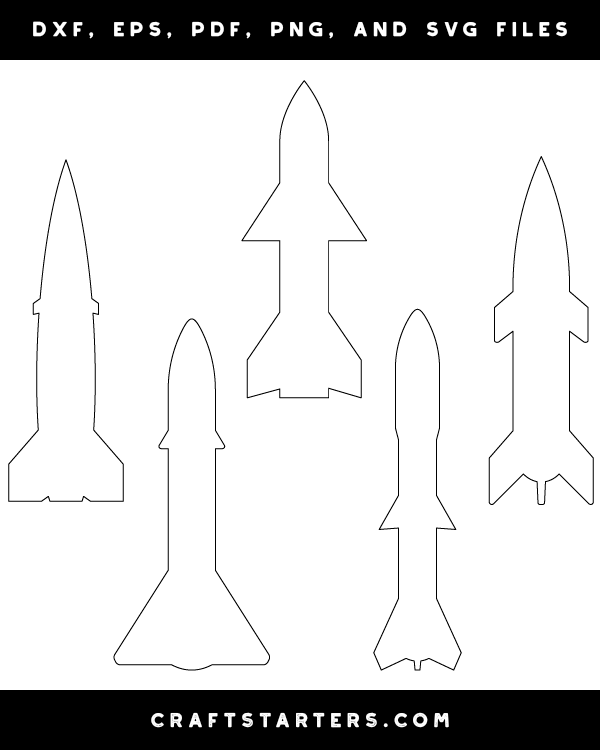 Rocket with Fins Patterns