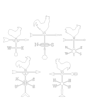 Rooster Weathervane Patterns
