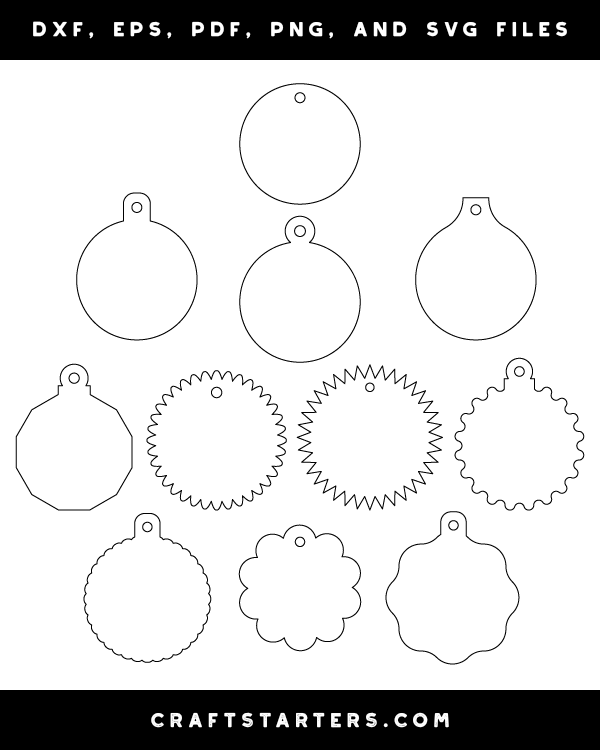 Round Gift Tag Patterns