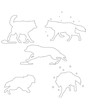 Running Arctic Wolf Patterns