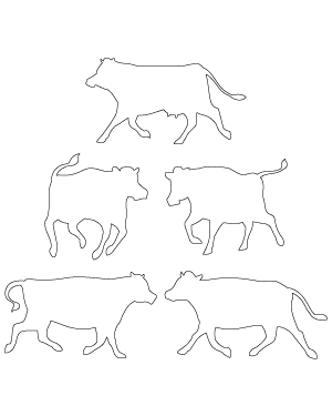 Running Cow Patterns