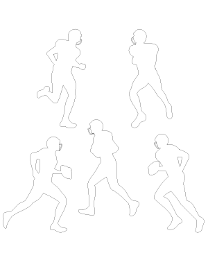 Running Football Player Patterns