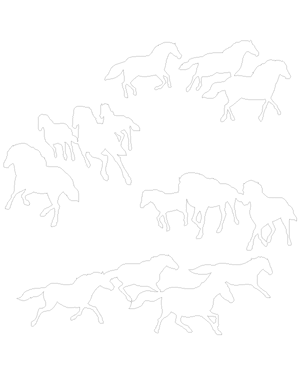 Running Horses Patterns