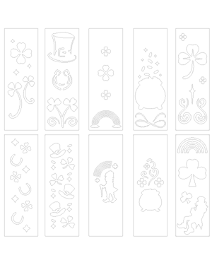 Saint Patrick's Day Bookmark Patterns