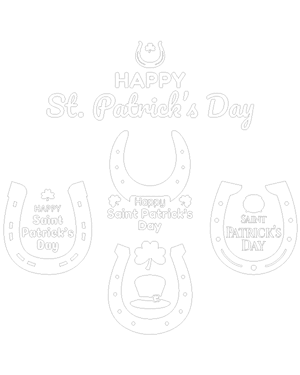 Saint Patrick's Day Horseshoe Patterns