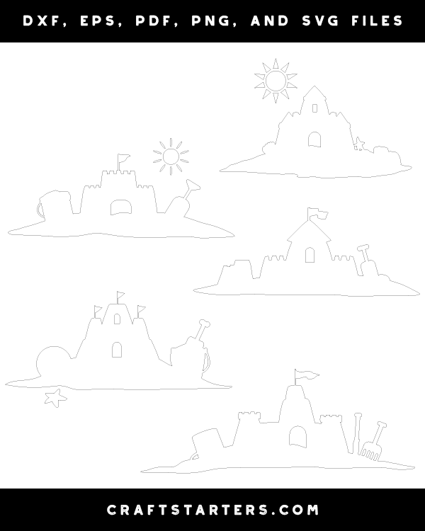 Sand Castle Scene Patterns