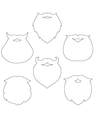 Santa Claus Beard Patterns