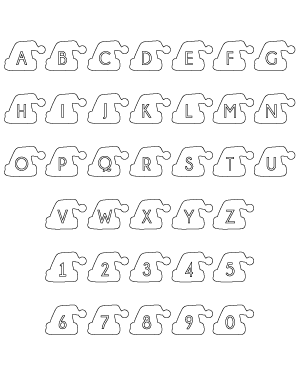 Santa Hat Letter and Number Patterns