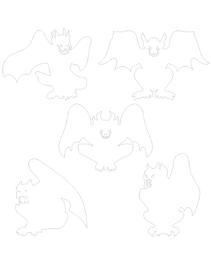 Scary Gargoyle Patterns