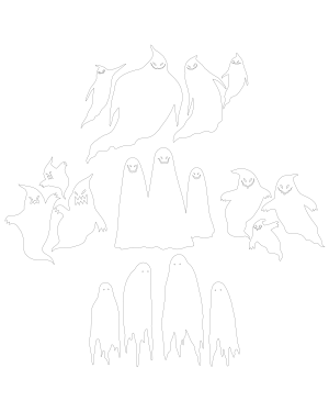 Scary Ghost Family Patterns