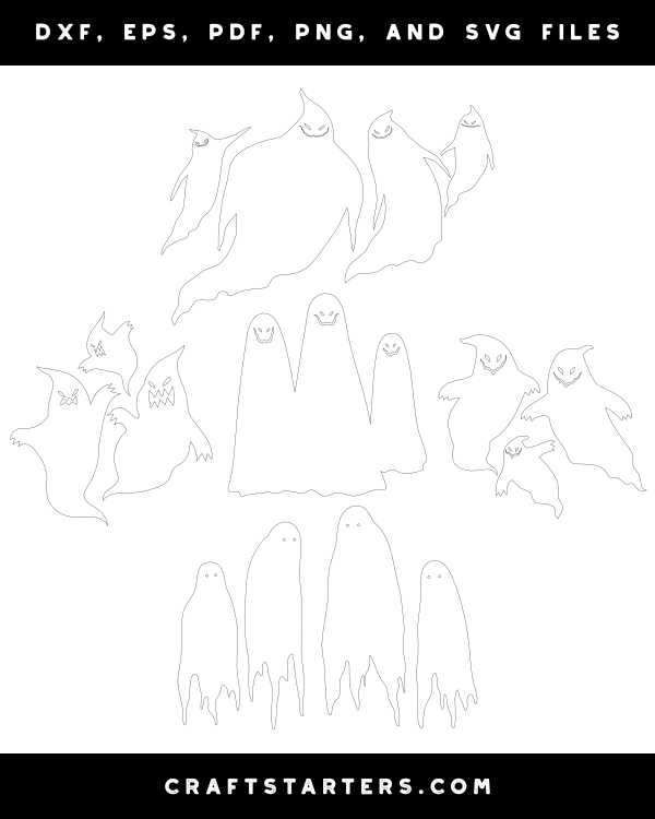 Scary Ghost Family Patterns