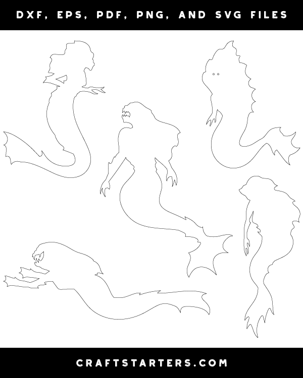 Scary Mermaid Patterns