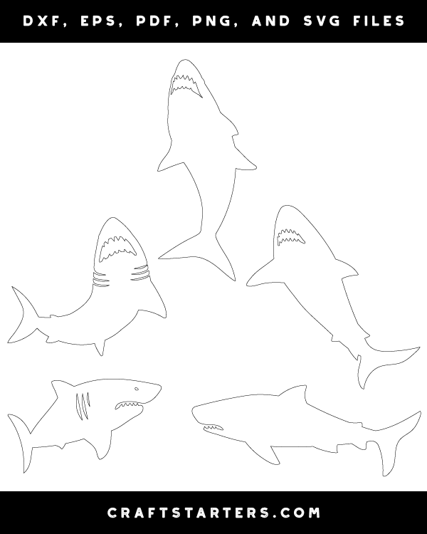 Scary Shark Patterns