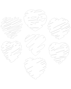 Scribble Heart Patterns