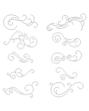 Scroll Flourish Patterns
