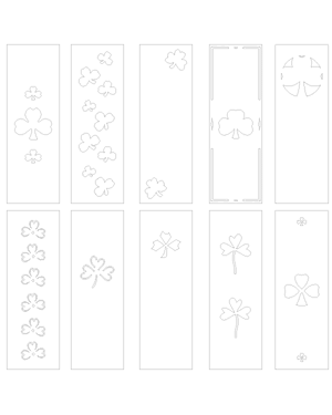 Shamrock Bookmark Patterns