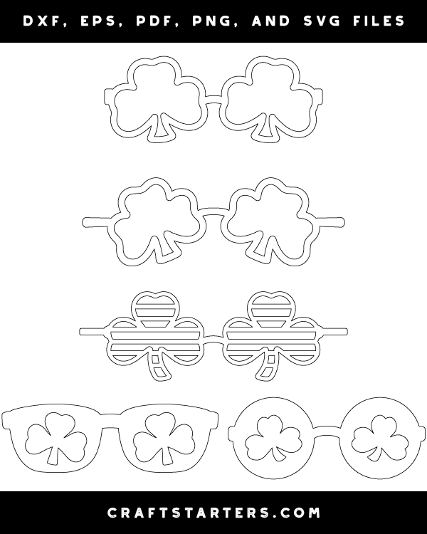 Shamrock Glasses Patterns