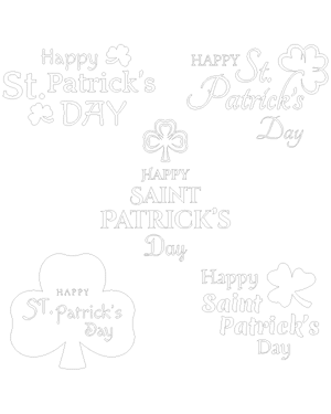 Shamrock Happy Sts Patrick's Day Patterns