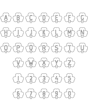 Shamrock Letter and Number Patterns